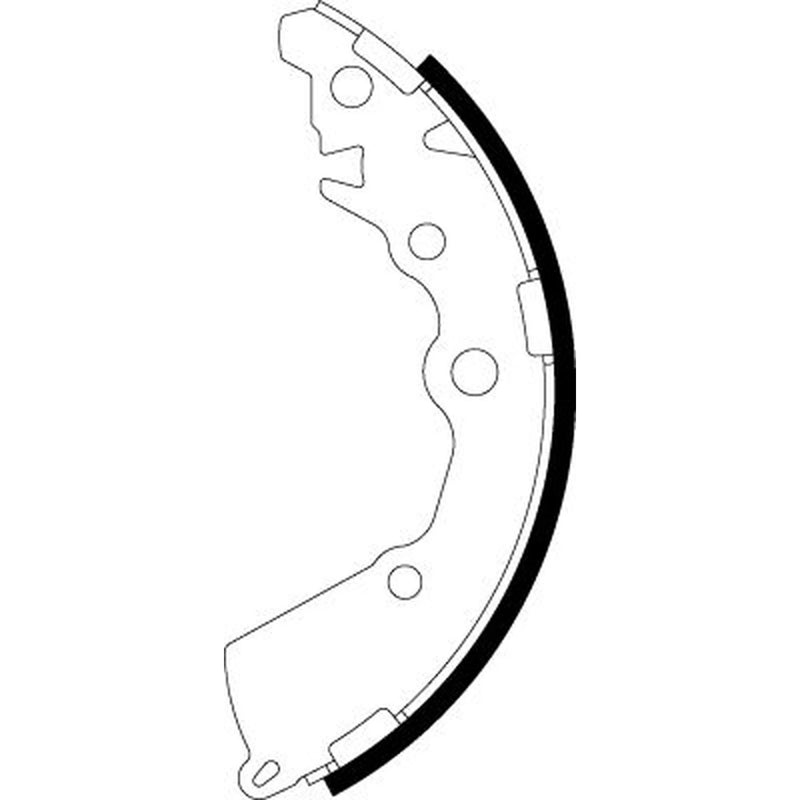 Mintex Brake Shoe Set Axle Kit fits Kia Picanto II 2011-2017 1.0 1.2