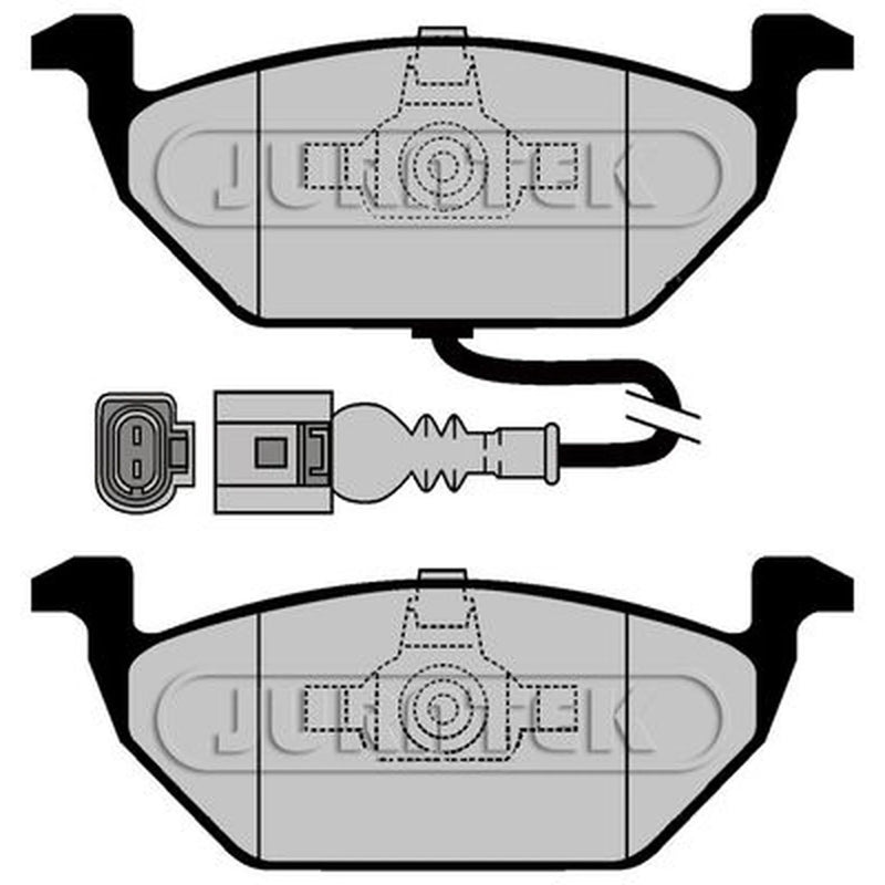 Juratek Front Brake Pad Set fits Audi A1 2014-2018 1.0 1.4