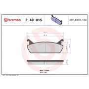 Brembo 4 x Rear Brake Pad Set fits Daihatsu Applause 1989-2000 1.6