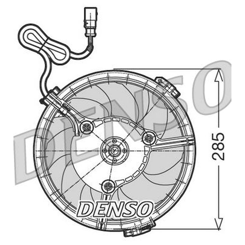 Denso Engine Cooling Fan fits Audi A4 B5 1994-2001 1.6 1.8 1.9 2.4 2.5 2.6