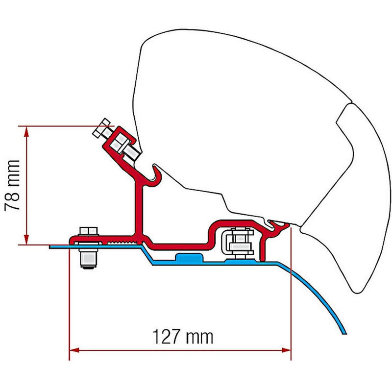 Fiamma Kit for Ducato/Jumper/Boxer H3 After 06 F65S Awning Fiamma - Dynamic Drive