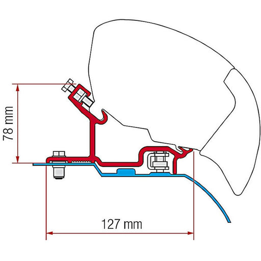 Fiamma Kit for Ducato/Jumper/Boxer H3 After 06 F65S Awning Fiamma - Dynamic Drive