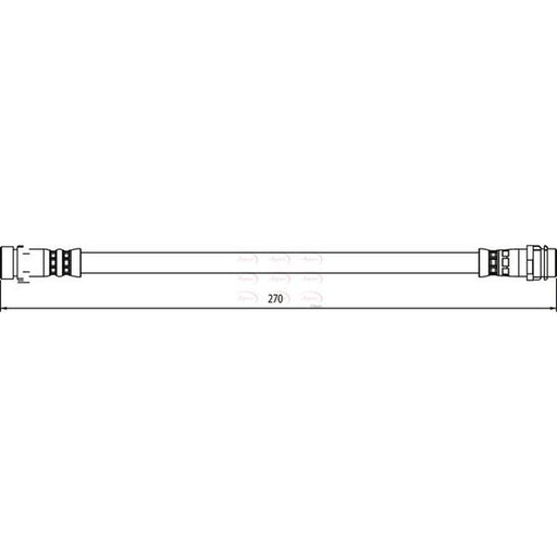 Apec Brake Hydraulic Hose Line Rear Right fits BMW X5 2006-2018 3.0 4.8