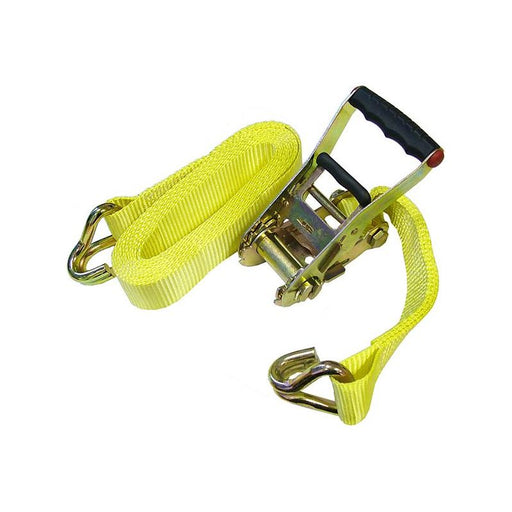 Faithfull Ratchet Tie-Down 8m x 50mm Trucker Breaking Strain 4000kg Faithfull - Dynamic Drive