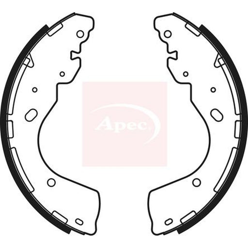 Apec Brake Shoe Set Axle Kit fits Ford Ranger 2011 on 2.2 2.5 3.2