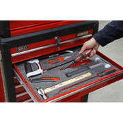 Sealey Easy Peel Shadow Foam Red/Black 1200 x 550 x 30mm SF30R Sealey - Dynamic Drive