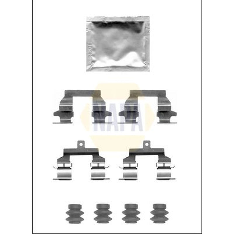NAPA Brake Pad Accessory Fitting Kit Rear fits Nissan Qashqai +2 2007-2014