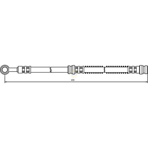 NAPA Brake Hydraulic Hose Line Front NBH1059