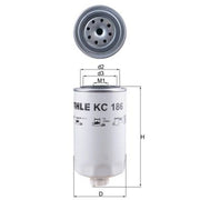 Mahle Fuel Filter Element KC 186
