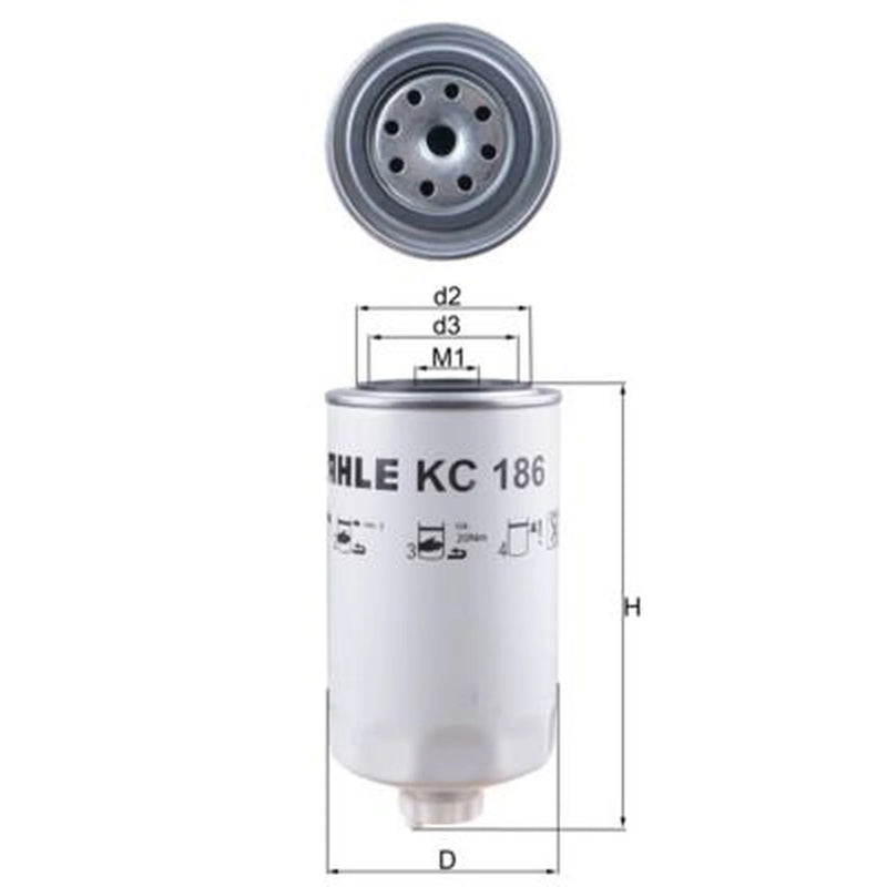 Mahle Fuel Filter Element KC 186