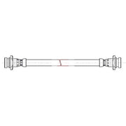 Apec Brake Hydraulic Hose Line Rear fits Opel Karl 2015-2019 1.0