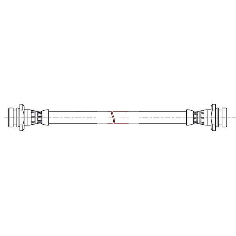 Apec Brake Hydraulic Hose Line Rear fits Opel Karl 2015-2019 1.0
