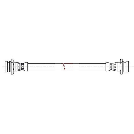 Apec Brake Hydraulic Hose Line Rear fits Opel Karl 2015-2019 1.0