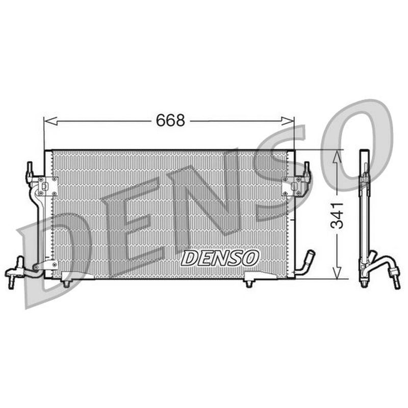 Denso Air Conditioning Condenser fits Citroën Berlingo 1996-2011 1.6 1.8 1.9 2.0