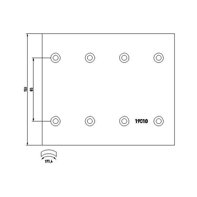 Textar Textar Cv Brake Lining Set 1901003