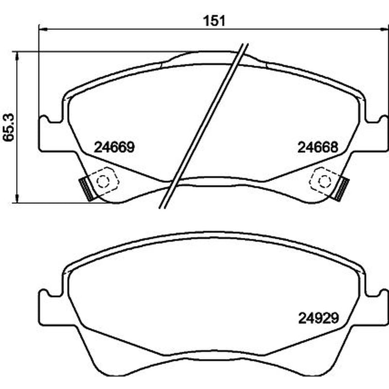 DON Front & Rear Brake Discs & Pads fits Toyota Auris 2006-2015 2.0 2.2