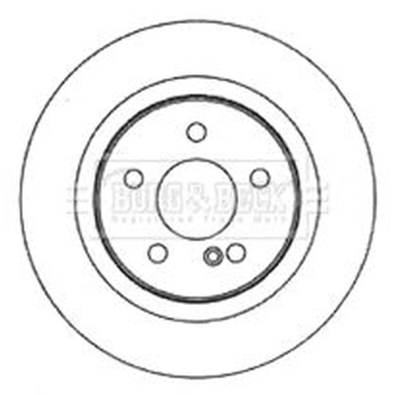 Borg & Beck Rear Brake Discs & Pads fits Mercedes-Benz E-Class T-Model 2011-2016