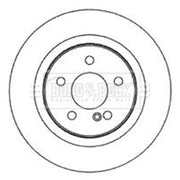 Borg & Beck Front & Rear Brake Discs & Pads fits Mercedes-Benz E-Class T-Model