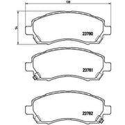 Brembo Front & Rear Pads fits Subaru Impreza 2000-2007 2.0