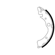 Mintex Brake Shoe Set Axle Kit fits Honda Ballade 1983-1987 1.2 1.3 1.5
