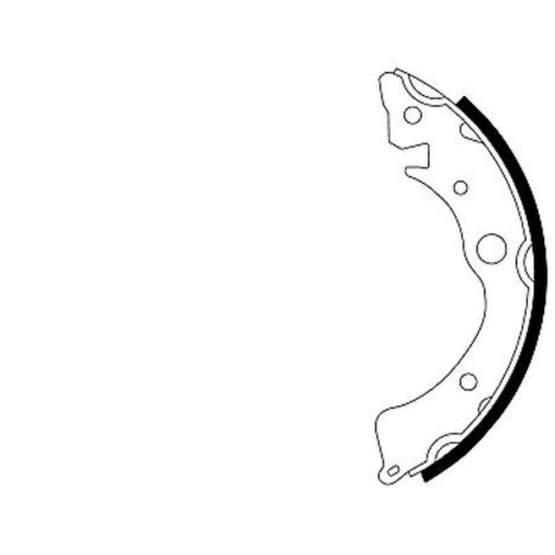 Mintex Brake Shoe Set Axle Kit fits Honda Ballade 1983-1987 1.2 1.3 1.5