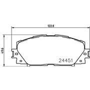 Mintex Front & Rear Brake Discs & Pads fits Toyota Prius 2008-2016 1.8
