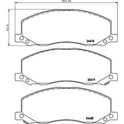 DON Front Brake Pad Set fits Opel Insignia A 2008-2017 1.4 1.6 1.8 2.0 2.8