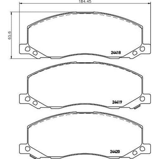 Mintex Front Brake Pad Set fits Opel Insignia A 2008-2017 1.4 1.6 1.8 2.0 2.8