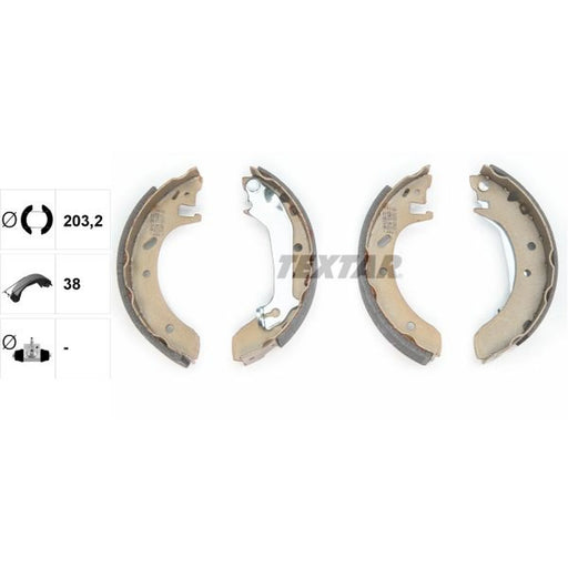 Textar Brake Shoe Set Axle Kit 91046600