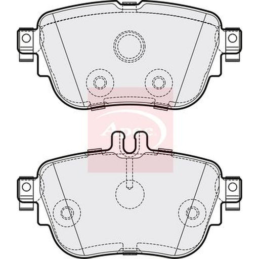 Apec Rear Brake Pad Set fits Mercedes-Benz Cls 2018 on 257.314