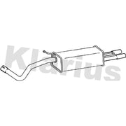 Klarius Box With Tail Pipe Rear fits Skoda Fabia I 2003-2008 1.9