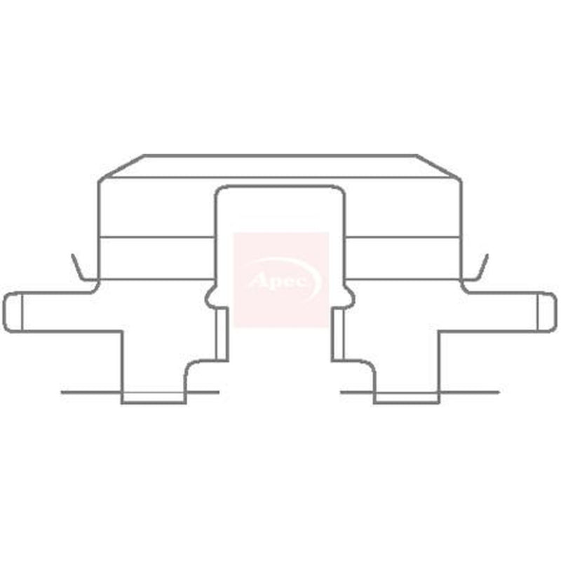 Apec Brake Pad Accessory Fitting Kit Rear fits Subaru Forester 1997-2008 2.0