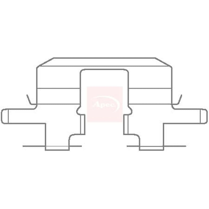 Apec Brake Pad Accessory Fitting Kit Rear KIT1127