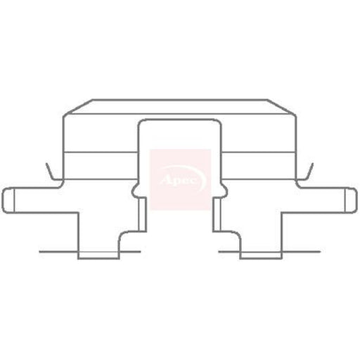 Apec Brake Pad Accessory Fitting Kit Rear fits Subaru Forester 1997-2008 2.0