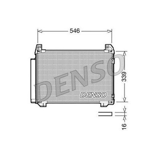 Denso Air Conditioning Condenser fits Toyota Yaris 2005-2011 1.0 1.3 1.33 1.8