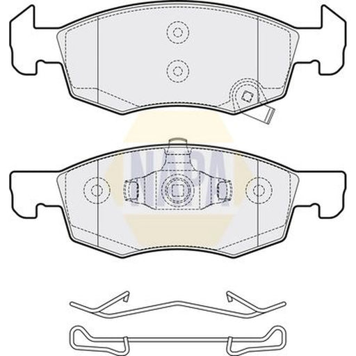 NAPA Front Brake Pad Set NBP1522