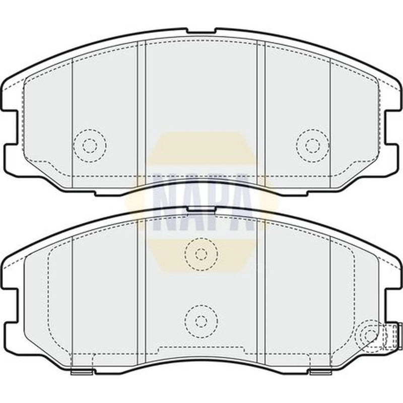 NAPA Front Brake Pad Set fits Chevrolet Captiva 2006-2011 2.0 2.2 2.4