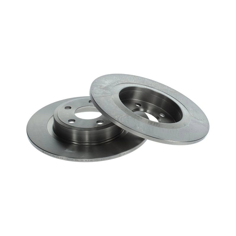 Bosch 2 x Solid Rear Brake Discs 0986479A38-x2