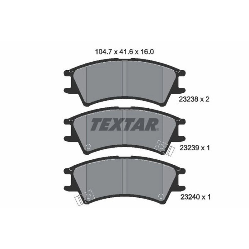 Textar Front Brake Pad Set 2323802