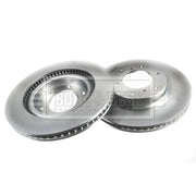 Borg & Beck Front Brake Vented Discs & Pads fits Mitsubishi Pajero 2006 on 3.2