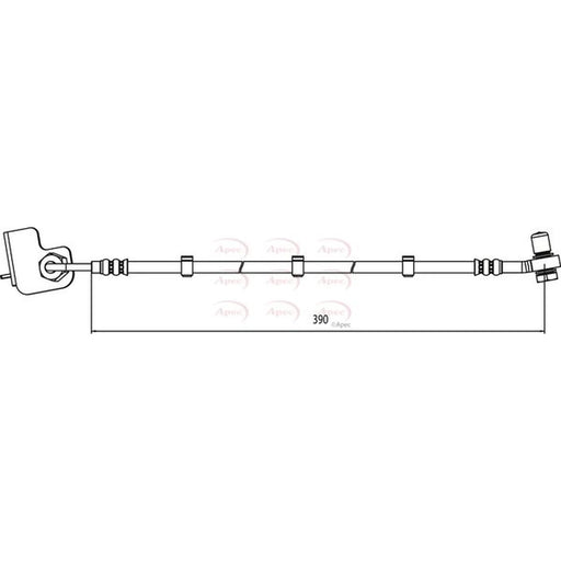 Apec Brake Hydraulic Hose Line Front Left HOS4011