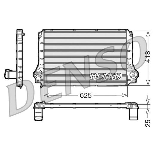 Denso Intercooler (Charge Air Cooler) fits Toyota Avensis 2005-2008 2.2
