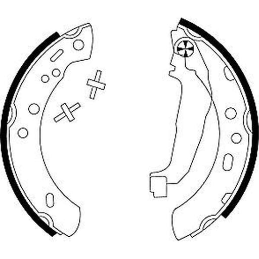 Mintex Brake Shoe Set Axle Kit fits Nissan Micra II 1992-2000 1.0 1.3