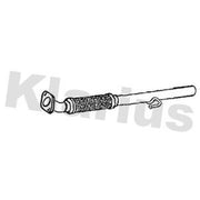 Klarius Exhaust Pipe OD fits Fiat Doblo Cargo 2010-2023 1.6