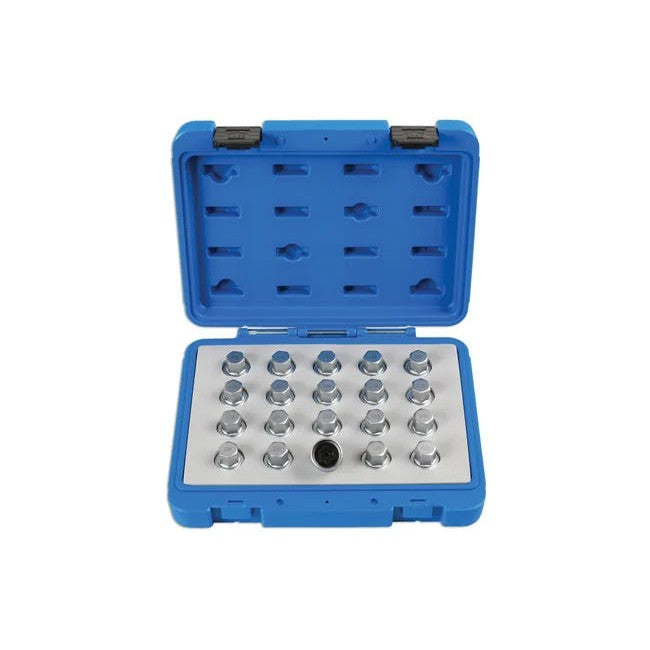 Laser Tools Locking Wheel Nut Key Set 20pc - for Vauxhall, Opel - PL