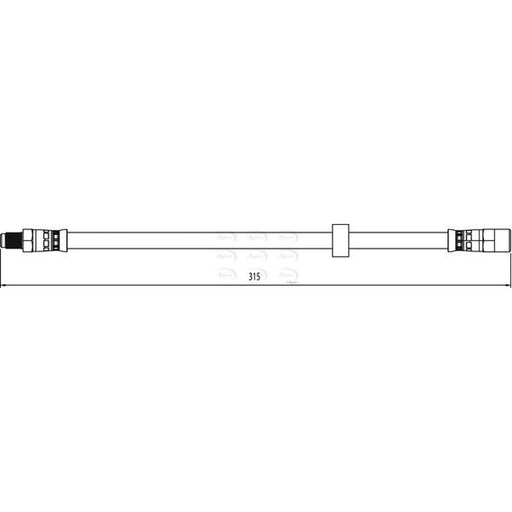 Apec Brake Hydraulic Hose Line Rear HOS4116