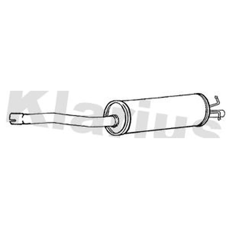 Klarius Box With Centre Pipe Centre fits Ford Transit V363 2016-2024 2.0