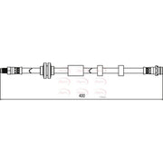 Apec Brake Hydraulic Hose Line Front fits Ford Galaxy 2010-2015 2.0