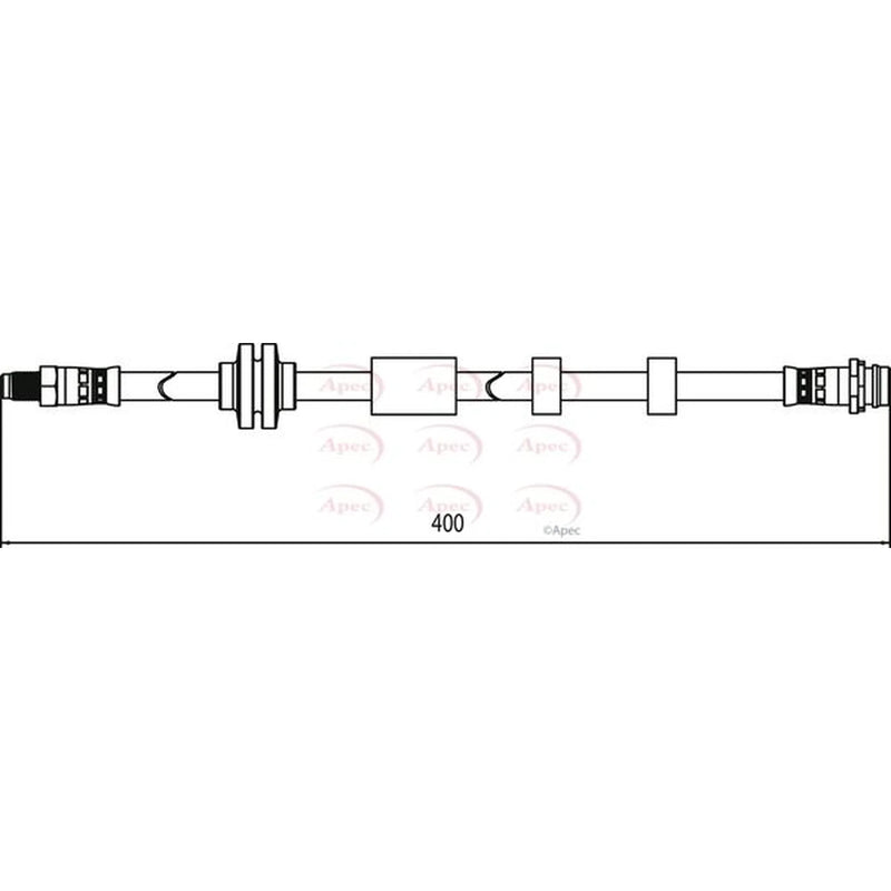 Apec Brake Hydraulic Hose Line Front HOS4109