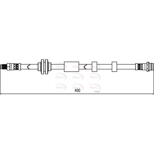 Apec Brake Hydraulic Hose Line Front HOS4109